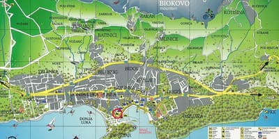 מפה של קרואטיה makarska